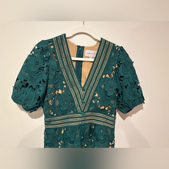 Adelyn Rae Adrian Crochet Lace Midi Dress Size Small - Picture 4 of 16